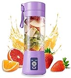 SAMADEX Portable Blender, Personal Mixer Fruit Ice Crushing Rechargeable with USB, Mini Blender for...