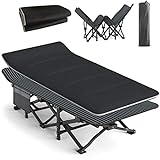 ATORPOK Camping Cot for Adults with Cushion Comfortable, Tent Folding Cot for Sleeping, Lightweight...