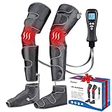 Leg Massager with Air Compression for Circulation & Muscles Relaxation, 2 Heat Levels Function, Feet...