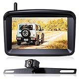 Nuoenx Wireless Backup Camera for Cars, 5 Inch HD Monitor with Wireless RV Rear Camera for Pickup...