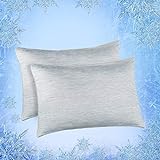 Elegear Cooling Pillow Cases for Hot Sleepers, Japanese Q-Max 0.45 Cooling Pillowcases, Both...