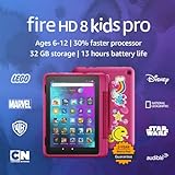 Amazon Fire HD 8 Kids Pro tablet, 8' HD display, ages 6-12, 30% faster processor, 13 hours battery...