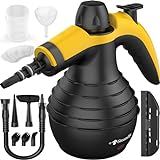 STEAMIFY Pressurized Handheld Steam Cleaner with 10pcs Accessories & Safety Lock, Multi-Purpose &...