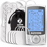 AUVON Dual Channel TENS Unit Muscle Stimulator Machine with 20 Modes, 2' and 2'x4' TENS Unit...