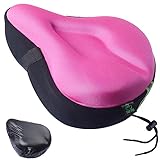 Zacro Bike Seat Cushion, Soft Gel Padded Bike Seat Cover, Compatible with Peloton, Wide Bicycle Seat...