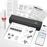 NADAIIN Portable Printers Wireless for Travel, Bluetooth Thermal Printer Supports 8.5' x 11' US...