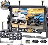 RV Trailer Backup Camera Wireless 2-Cameras: Easy Setup Plug and Play for Furrion Pre-Wired System...