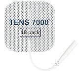 TENS 7000 Official TENS Unit Replacement Pads - 48 Pack, Premium Quality OTC TENS Unit Pads, 2' X 2'...