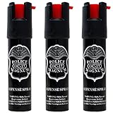 Police Magnum Compact Pepper Spray for Personal Safety - Maximum Heat Strength OC - Small, Discreet...