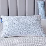 Cooling Pillow for hot Sleepers - Bamboo Pillow for Side and Back Sleeper - Adjustable Bed Pillows...