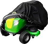 Family Accessories Riding Lawn Mower Cover, 100% Waterproof Heavy Duty 600D Storage for Ride On...
