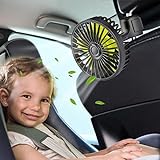 HUENLYEL USB Car Seat Fans for Backseat Baby, Electric 5V USB Car Cooling Fan for Car Rear Seat Baby...