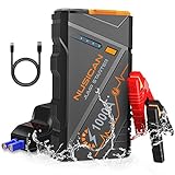 NUSICAN Car Jump Starter Portable, 1000A Peak Battery Charger Jumper Starter for up to 7L Gas or...