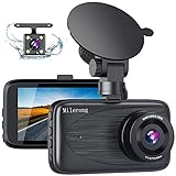 Dash Cam Front and Rear, Milerong 1080P FHD Dash Camera for Cars, 3' IPS Display Full HD170° Wide...