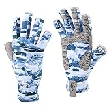 Palmyth UV Protection Fishing Fingerless Gloves UPF50+ Sun Gloves Men Women for Kayaking, Hiking,...