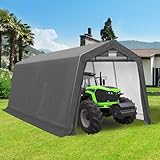 7x12 Ft Outdoor Storage Shelter, Waterproof Portable Storage Shed with Roll-up Zipper Door and...