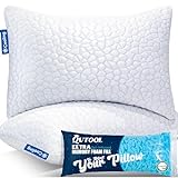 Cooling Bed Pillows for Sleeping, Shredded Memory Foam King Pillow 2 Pack, Gel Pillows King Size Set...