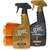 Lexol Trigger Spray Cleaner & Conditioner Kit with 2 Applicators (4 Items) - Leather Foam...