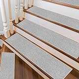 Stair Treads for Wooden Steps - Non Slip Stairs Carpet Tape Peel and Stick with Double Adhesive Tape...