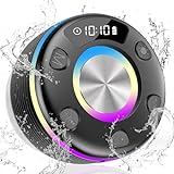 OYIB Bluetooth Shower Speaker, Portable Bluetooth Speaker 360° HD Sound, RGB Lights, FM Radio, IPX7...