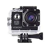 VEMONT Action Camera, 1080P 12MP Sports Camera Full HD 2.0 Inch Action Cam 30m/98ft Underwater...