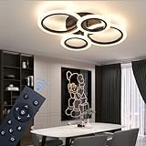 Shine LUEST 34W Modern LED Ceiling Light, 3000K-6000K Dimmable Ceiling Lighting Fixtures Ceiling...