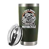 Panvola I Don't Snore I Dream I'm A Motorcycle Stainless Steel Tumbler Snorers Motorcyclist Gift...