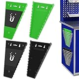 UQM 4 Pack Magnetic Wrench Organizer, Magnetic Wrench Holder, Wrench Rack Tool Organizer SAE(1/4' -...