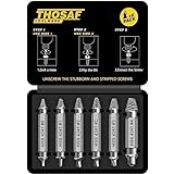 Gifts for Men,Damaged Screw Extractor Set - Remover for Stripped Head Screws Nuts & Bolts Drill Bit...
