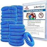 RiptGear Mosquito Coil Bracelets - 32 Pack of Mosquito Bracelets for Kids and Adults, Insect...