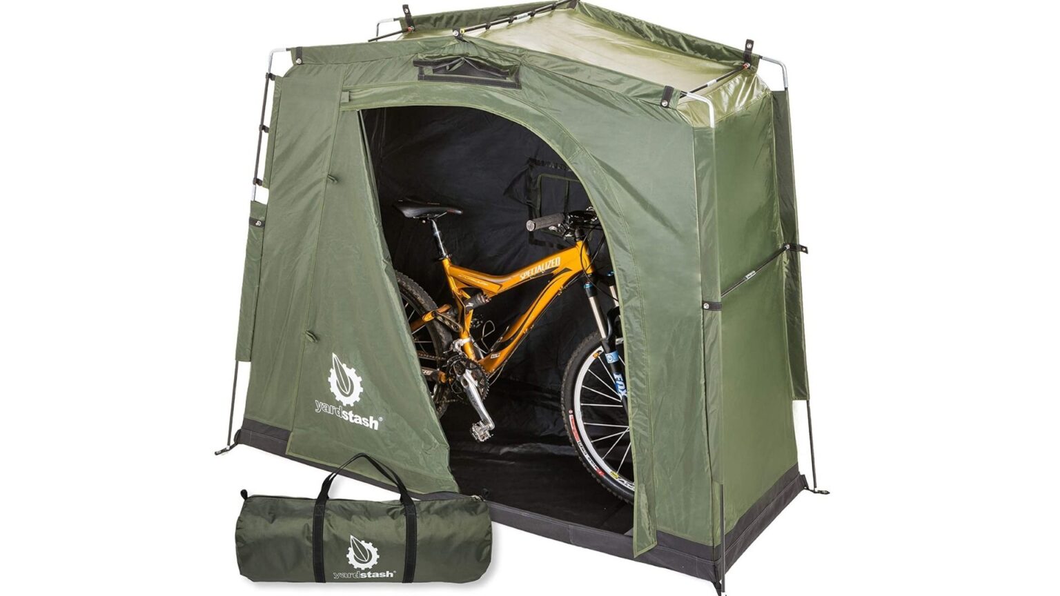 bike and lawn mower storage